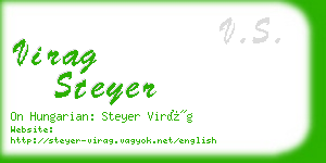 virag steyer business card